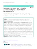 Agreement in reporting of asthma by parents or offspring – the RHINESSA generation study