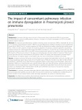 The impact of concomitant pulmonary infection on immune dysregulation in Pneumocystis jirovecii pneumonia