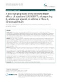 A dose-ranging study of the bronchodilator effects of abediterol (LAS100977), a long-acting β2-adrenergic agonist, in asthma; a Phase II, randomized study