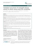 Serological assessment of neutrophil elastase activity on elastin during lung ECM remodeling