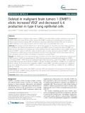 Deleted in malignant brain tumors 1 (DMBT1) elicits increased VEGF and decreased IL-6 production in type II lung epithelial cells
