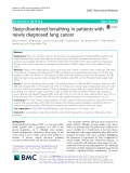 Sleep-disordered breathing in patients with newly diagnosed lung cancer