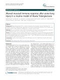 Altered mucosal immune response after acute lung injury in a murine model of Ataxia Telangiectasia