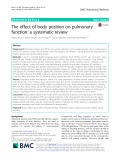 The effect of body position on pulmonary function: A systematic review