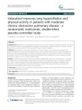 Indacaterol improves lung hyperinflation and physical activity in patients with moderate chronic obstructive pulmonary disease - a randomized, multicenter, double-blind, placebo-controlled study