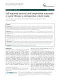 Self-reported exercise and longitudinal outcomes in cystic fibrosis: A retrospective cohort study