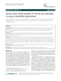 Serum heat shock protein 47 levels are elevated in acute interstitial pneumonia