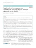 Relationship between pulmonary exacerbations and daily physical activity in adults with cystic fibrosis