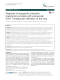 Prognosis of nonspecific interstitial pneumonia correlates with perivascular CD4+ T lymphocyte infiltration of the lung