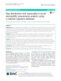 Age distribution and seasonality in acute eosinophilic pneumonia: Analysis using a national inpatient database