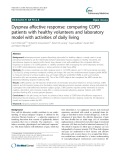 Dyspnea affective response: Comparing COPD patients with healthy volunteers and laboratory model with activities of daily living