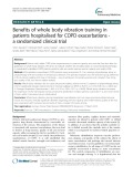 Benefits of whole body vibration training in patients hospitalised for COPD exacerbations - a randomized clinical trial