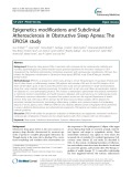 Epigenetics modifications and subclinical atherosclerosis in obstructive sleep apnea: The EPIOSA study