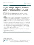 Dynamics of soluble and cellular inflammatory markers in nasal lavage obtained from Cystic Fibrosis patients during intravenous antibiotic treatment