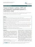 “Causes of death in asthma, COPD and non-respiratory hospitalized patients: A multicentric study”