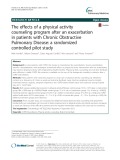 The effects of a physical activity counseling program after an exacerbation in patients with Chronic Obstructive Pulmonary Disease: A randomized controlled pilot study