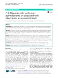 2′-5′-Oligoadenylate synthetase 1 polymorphisms are associated with tuberculosis: A case-control study