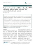 Patterns of heart rate variability and cardiac autonomic modulations in controlled and uncontrolled asthmatic patients