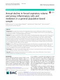 Annual decline in forced expiratory volume and airway inflammatory cells and mediators in a general population-based sample