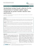 Standardised exhaled breath collection for the measurement of exhaled volatile organic compounds by proton transfer reaction mass spectrometry