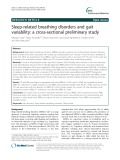 Sleep-related breathing disorders and gait variability: A cross-sectional preliminary study