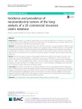 Incidence and prevalence of neuroendocrine tumors of the lung: Analysis of a US commercial insurance claims database
