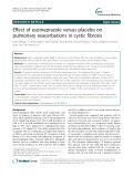 Effect of esomeprazole versus placebo on pulmonary exacerbations in cystic fibrosis