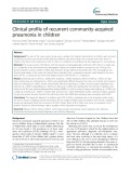 Clinical profile of recurrent community-acquired pneumonia in children