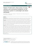 Impact of obstructive sleep apnea on lung volumes and mechanical properties of the respiratory system in overweight and obese individuals