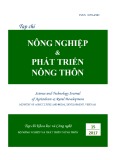 Dự đoán năng suất và hiệu quả kinh tế của cây tếch (Tectona grandis L.F.) trong làm giàu rừng khộp suy thoái