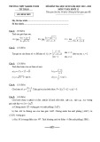 Đề thi học kì 2 môn Toán lớp 11 năm 2019-2020 có đáp án – Trường THPT Marie Curie