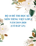 Bộ 10 đề thi học kì 2 môn Tiếng Việt lớp 1 năm 2019-2020 (có đáp án)