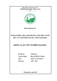 Khóa luận tốt nghiệp: Đánh giá hiện trạng môi trường nước biển ven bờ khu vực thành phố Sầm Sơn tỉnh Thanh Hóa