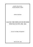 Luận văn Thạc sĩ Lịch sử: Giáo dục phổ thông huyện Phú Bình tỉnh Thái Nguyên (1986 - 2016)