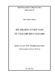 Khóa luận tốt nghiệp: Đô thị hóa ở Việt Nam từ năm 1989 đến năm 2009