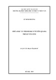 Luận văn Thạc sĩ Lịch sử: Chúa Bầu và Thành Bầu ở Tuyên Quang thế kỷ XVI-XVII