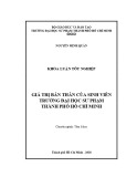 Khóa luận tốt nghiệp: Giá trị bản thân của sinh viên trường Đại học Sư phạm thành phố Hồ Chí Minh