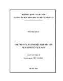 Luận văn Thạc sĩ Việt Nam học: Vai trò của ngành dệt may đối với nền kinh tế Việt Nam