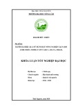 Khóa luận tốt nghiệp: Đánh giá hiệu quả sử dụng đất nông nghiệp tại farm Amir Oren, Moshav Ein Yahav, Arava, Israel