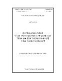 Luận văn Thạc sĩ Quản lý công: Quản lý nhà nước về di tích văn hóa cấp quốc gia trên địa bàn thành phố Huế, tỉnh Thừa Thiên Huế