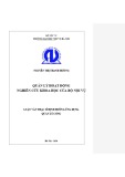 Luận văn Thạc sĩ Định hướng ứng dụng: Quản lý hoạt động nghiên cứu khoa học của Bộ Nội vụ