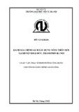 Luận văn Thạc sĩ Định hướng ứng dụng: Đánh giá chính sách xây dựng nông thôn mới tại huyện Hoài Đức, thành phố Hà Nội