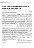 Robust controllerdesign withroad adaptation of semi-active suspension system