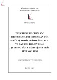 Tóm tắt luận văn Thạc sĩ Y tế công cộng: Thực hành tự chăm sóc phòng ngừa loét bàn chân của người bệnh đái tháo đường typ 2 và các yếu tố liên quan tại Trung tâm Y tế huyện Sa Thầy, tỉnh Kon Tum