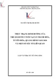 Luận văn Thạc sĩ Y tế công cộng: Thực trạng dinh dưỡng của trẻ em dưới 5 tuổi tại xã Thanh Hóa, Tuyên Hóa, Quảng Bình năm 2020 và một số yếu tố liên quan