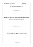 Tóm tắt Luận văn Thạc sĩ Quản lý công: Đánh giá công chức của Ủy ban nhân dân huyện Đông Anh, thành phố Hà Nội