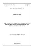 Luận văn Thạc sĩ Quản lý công: Quản lý nhà nước về hoạt động cấp phép lao động cho người nước ngoài làm việc tại Việt Nam trên địa bàn Thành phố Hà Nội