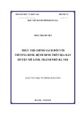 Luận văn Thạc sĩ Chính sách công: Thực thi chính sách đối với thương binh, bệnh binh trên địa bàn huyện Mê Linh, Thành phố Hà Nội