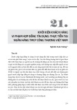 Khởi kiện khách hàng vi phạm hợp đồng tín dụng: Thực tiễn tại Ngân hàng TMCP Công thương Việt Nam