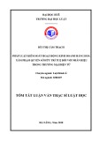 Tóm tắt Luận văn Thạc sĩ Luật học: Pháp luật kiểm soát hoạt động kinh doanh hàng hoá xâm phạm quyền sở hữu trí tuệ đối với nhãn hiệu trong thương mại điện tử